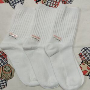 スクールソックス 3足セット 白 20~22cm