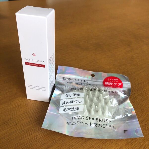 新品 DR.HAIRMIKA EFヘアローション & ヘッドスパブラシ 育毛!