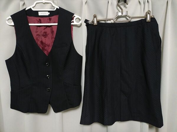 ベスト 制服 スカートセット11号 事務服