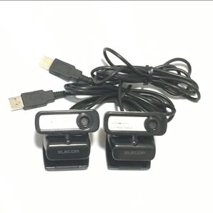 ELECOM エレコム Webカメラ UCAM-C0220FBN 200万画素 マイク内蔵 2個セット