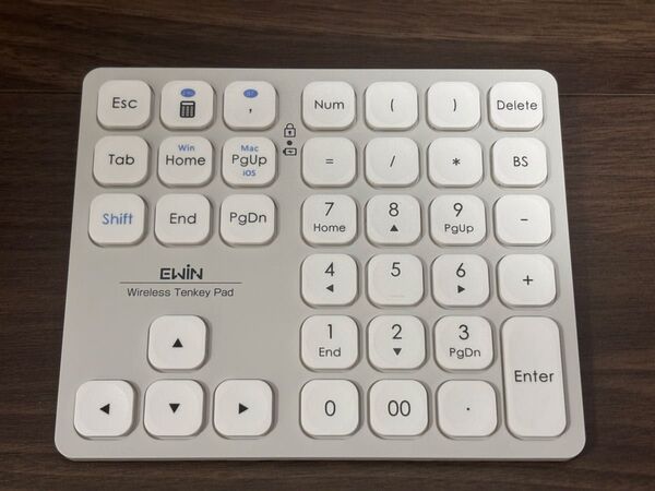 Ewin テンキーキーボード Bluetooth/2.4G接続 ワイヤレス 37キー