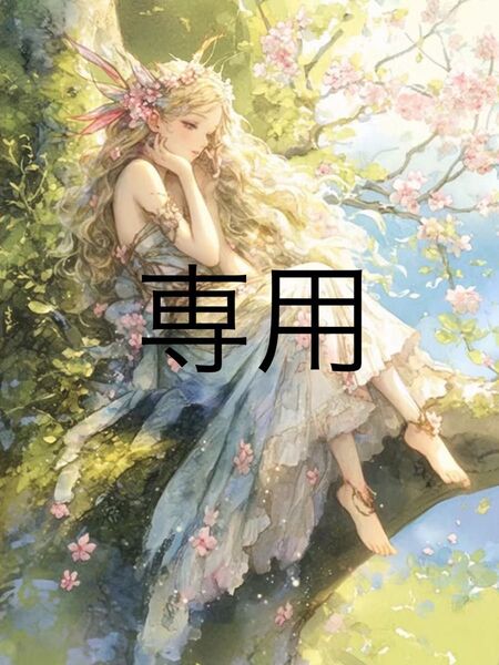 クロスステッチキット 森の妖精少女(11CT、図案印刷あり)