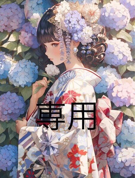 クロスステッチキット レトロガールと紫陽花(11CT、図案印刷あり)