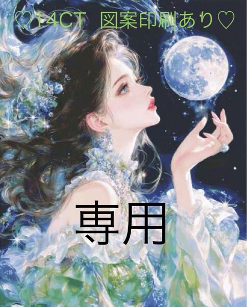クロスステッチキット 輝く星の女神(14CT、112色、図案印刷あり)