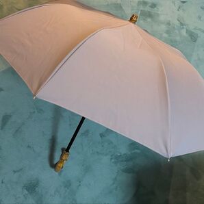 untule アントゥーレ 完全遮光100% 2段EASY 折りたたみ日傘(50cm)ワンカラー モーブグレー