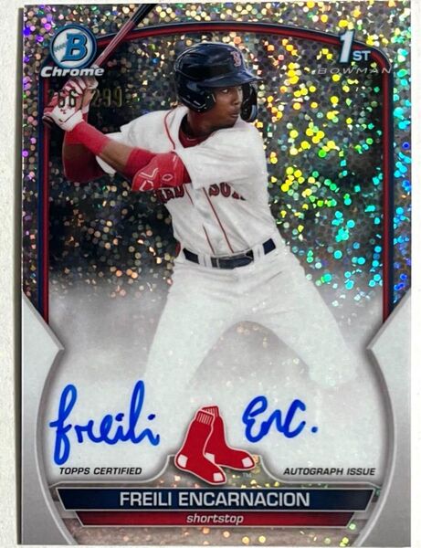 FREILI ENCARNACION AUTO 299 Topps Bowman Chrome MLB