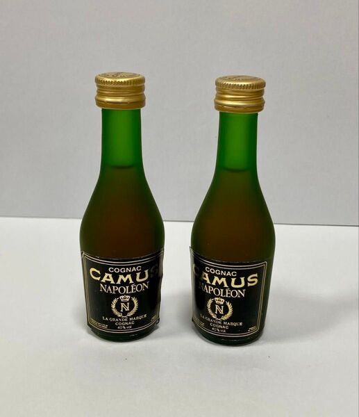 CAMUS ナポレオン コニャック ミニボトル 2本セット 古酒