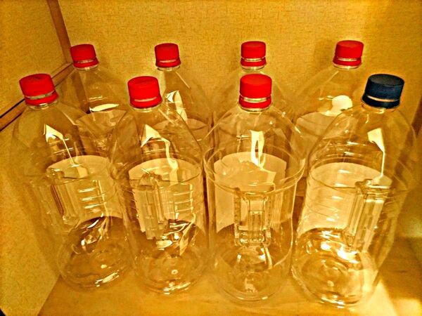 4L 焼酎ペットボトル空容器×8本|水タンク代用・防災・DIYにも
