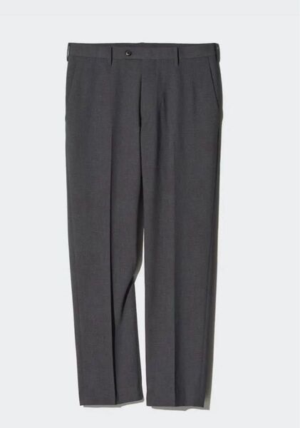 【ファッションクーポン200円オフ】【新品未使用】ユニクロ UNIQLO 感動パンツ ウールライク ダークグレー 79×76