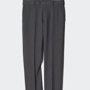 【ファッションクーポン200円オフ】【新品未使用】ユニクロ UNIQLO 感動パンツ ウールライク ダークグレー 79×76