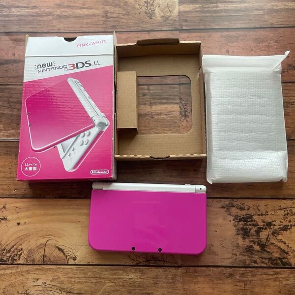 ニンテンドー3DS LL 美品 本体と箱のみ ピンクホワイト
