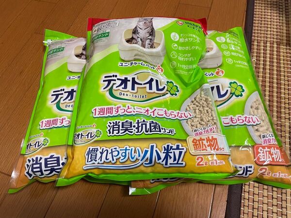 【3個セット】ユニチャーム デオトイレ 消臭・抗菌サンド 2L