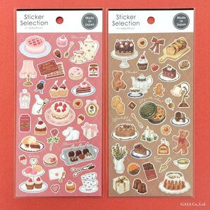 ★セリア★デザインシール★ストロベリー&チョコレート 2種セット★ スイーツ
