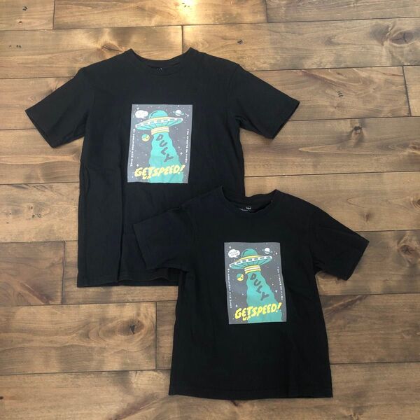 THE SHOP TK★オーガニックコットン★半袖Tシャツ★親子姉妹兄弟コーデ可能★キッズ160サイズと130サイズ2枚セット