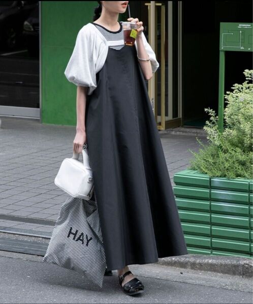 【美品】6/30(月)終了 forksy. ボレロカーディガンセットダブルストラップロングワンピース