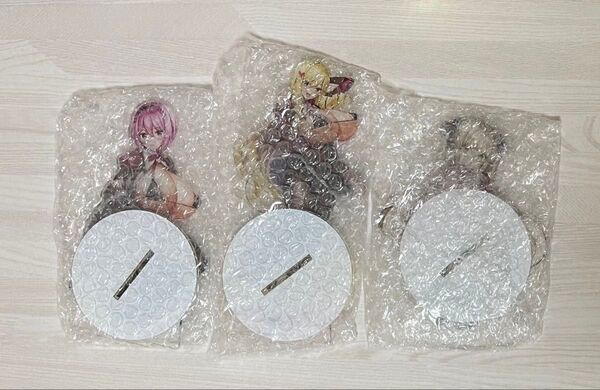 みるくふぁくとりー みるふぁく 超エロサキュバス学園 トレーダー限定 大当り アクリルスタンド 全3種セット でらうえあ