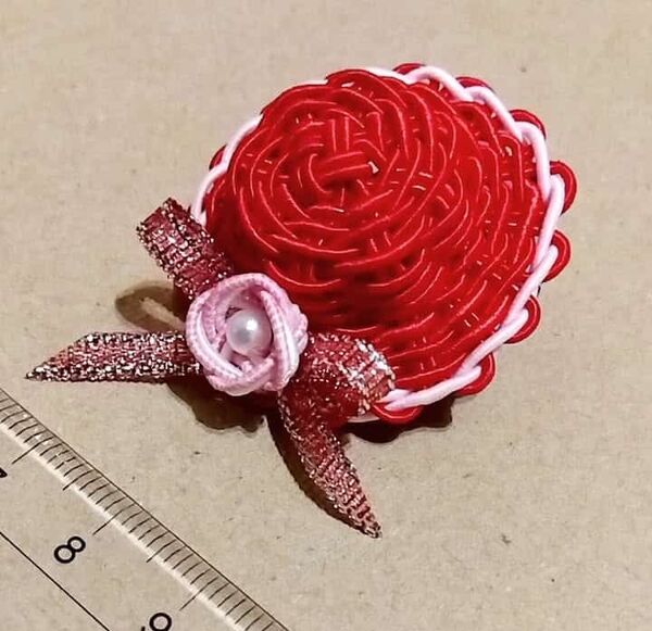 水引細工 ミニ帽子2 素材 ハンドメイド パーツ 人形用