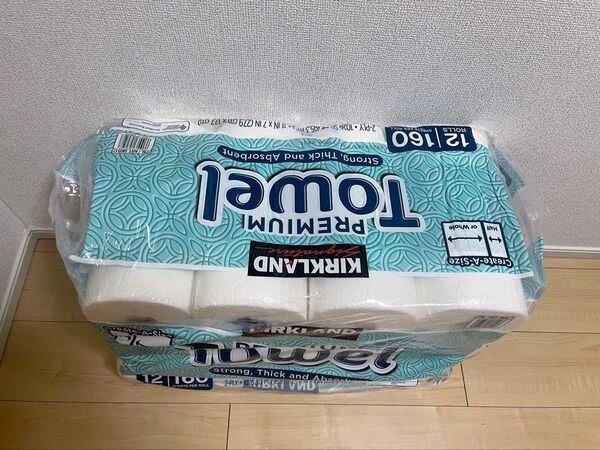 カークランドシグネチャー キッチンペーパー ペーパータオル 160カット 12ロール