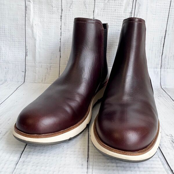 COLE HAAN コールハーン ゼログラウド サイドゴアブーツ レザー チェルシーブーツ ブラウン ウォータープルーフ