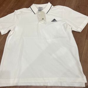 adidas ポロシャツ メンズ ホワイト XLサイズ 新品 未使用