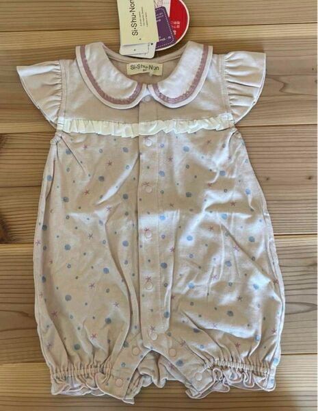 新品 シシュノン ベビーロンパース ピンク 80㎝ 女の子 子供服 キッズ ベビー服 半袖