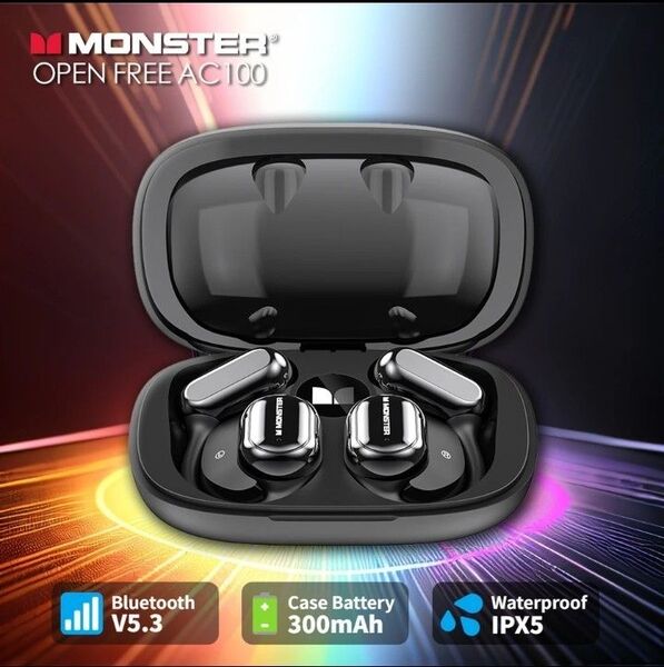 MONSTER OPENFREE AC100 骨伝導オープンイヤーBluetoothワイヤレスイヤホン
