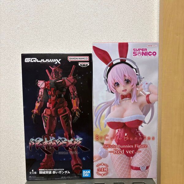 【箱あり】機動戦士Gundam GQuuuuuuX 赤いガンダム & bicute bunnies すーぱーそに子 Red ver