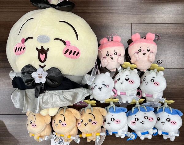 ちいかわ まとめ売り 討伐マスコット 超マジカルちいかわ 悪いバージョンだ BIGぬいぐるみ うさぎ ハチワレ カニちゃん