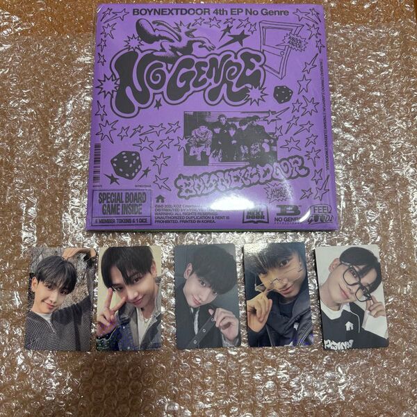 匿名配送 BOYNEXTDOOR NO GENRE Board Game ver. アルバム トレカ コンプ ジェヒョン ①