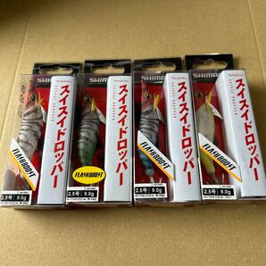 シマノ セフィア スイスイドロッパー 2.5号 9.0g 4個セット ヤリイカ イカメタル オモリグ ケイムラ グロー