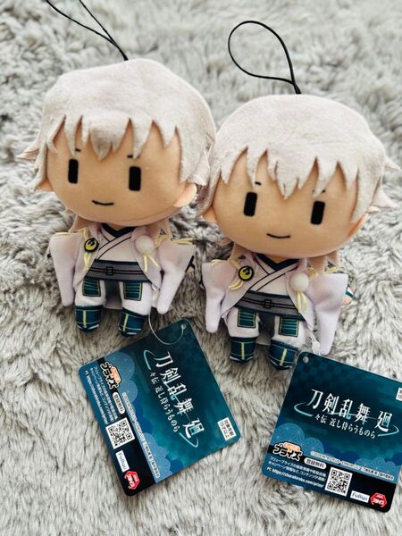 刀剣乱舞 廻 -々伝近し侍らうものら- ぬいぐるみ マスコット ゴム付き 鶴丸国永 2体