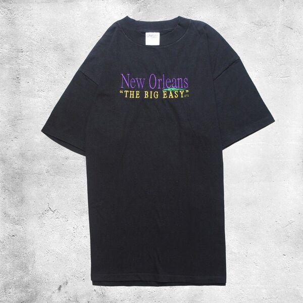 90's ONEITA Tシャツ オニータ ブラック MADE IN USA XLサイズ ニューオーリンズ
