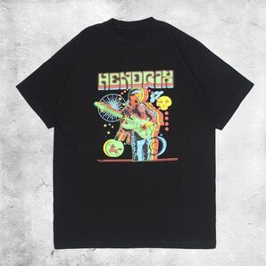 ジミヘンドリックス Tシャツ Jimi Hendrix バンドTシャツ サイケデリック ブラック