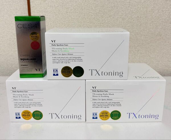 VT TXトーニングデイリーマスク3個セット シートマスク パック おまけ【スクワランアンプル現品】