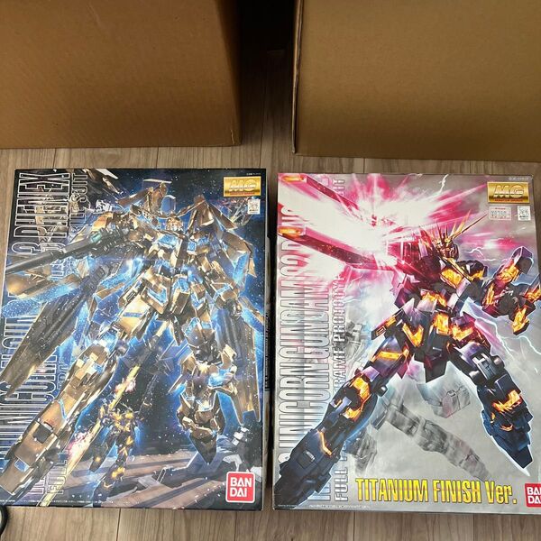 未設立 ガンプラ ユニコーンガンダム3号機フェネクス ユニコーンガンダム2号機 バンシィ・ チタニウムフィニッシュVer. セット