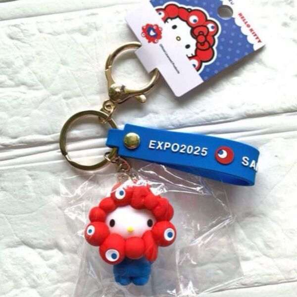 ★オフィシャルライセンス商品★ EXPO2025 大阪 関西万博 ミャクミャク ハローキティ キーチェーン キーホルダー
