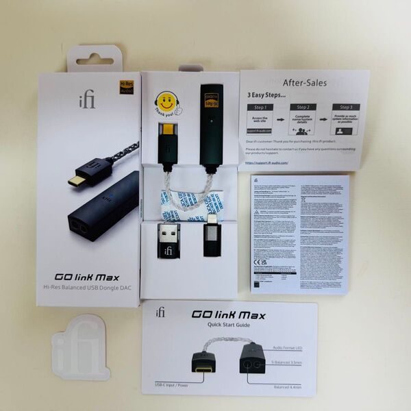 iFi Audio Go Link Max ポータブルヘッドホンアンプ DAC PCM384kHz/DSD256