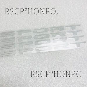 4枚組 SPORT スポーツ 文字 シール ターボ turbo エンジン 4WD:AWD:RS:ST:GT スピード チャージャー