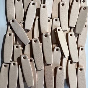 革タグ ネームタグ キーホルダー 50枚 ハギレ
