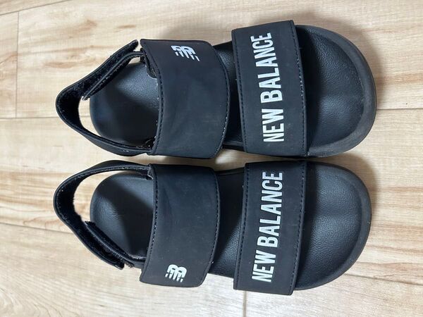 NEW BALANCE サンダル 21cm ブラック