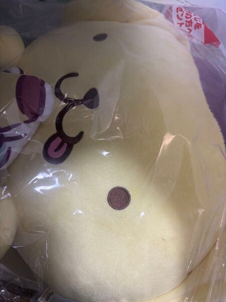 値下げ サンリオ ポムポムプリン くじ ラストスペシャル賞 顔形クッション