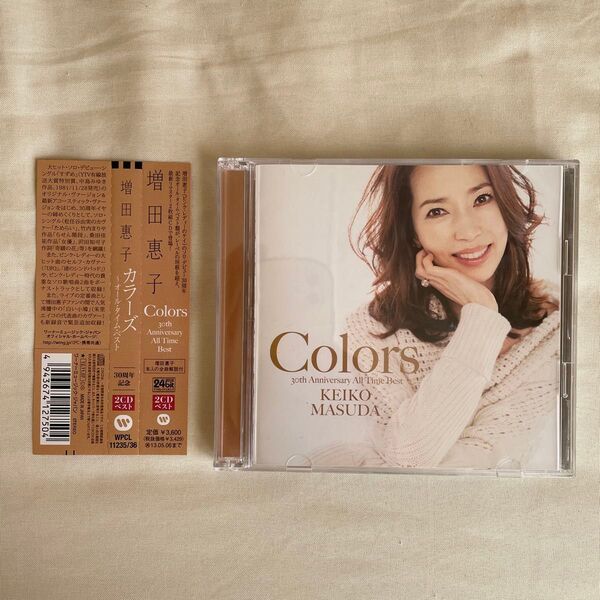 CD 貴重 増田惠子「Colors」〜ソロデビュー30周年記念オールタイムベスト 帯付 中島みゆき 竹内まりや 桑田佳祐作品収録