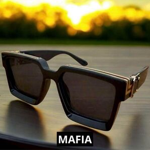 ウェリントン型 ギャングスタ サングラス ラッパー 半グレ mafia ラッパー ブリンブリン ストリートファッション