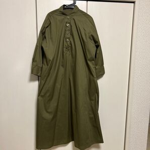 ロングワンピース カーキグリーン フリーサイズ
