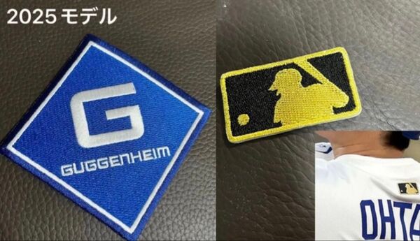 MLB ドジャース GUGGENHEIM 2025 & 首襟パッチ 大谷翔平 日本 東京開幕戦