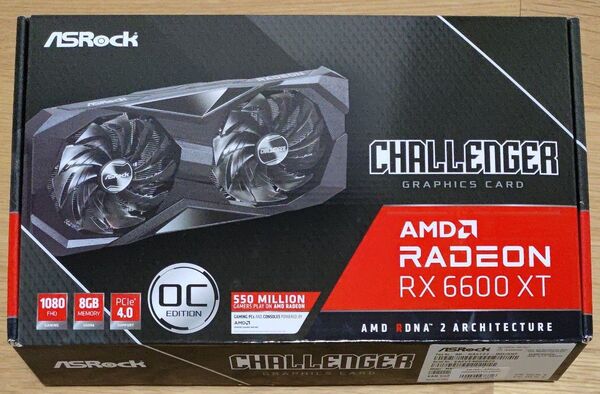 ASRock グラフィックボード Radeon RX6600 XT Challenger 8GB