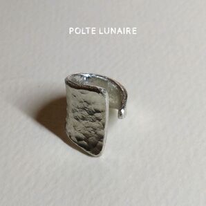 △錫イヤーカフ△切り出し三角形の2wayイヤーカフMサイズ△ハンドメイド△痛くならないイヤーカフ△メンズレディース△槌目