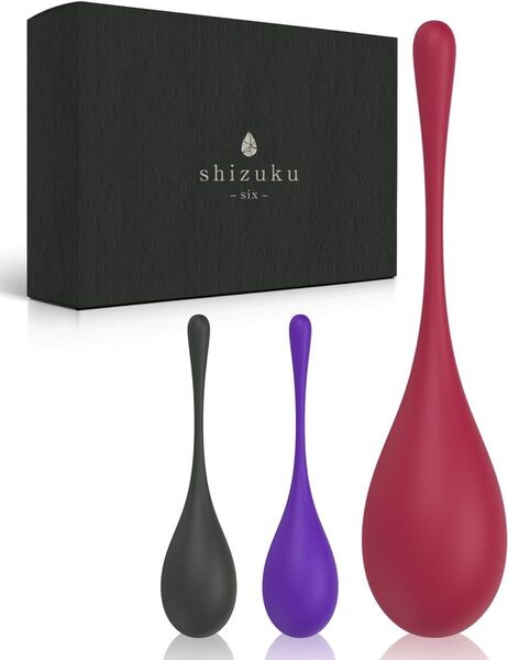 shizuku-six- インナーボール 骨盤ボール骨盤底筋 トレーニングボール ゲイシャボール 3個セット
