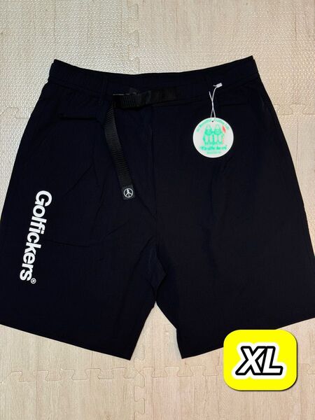 【即完売】Golfickers ナイロンショートパンツ 黒 XL 送料込み