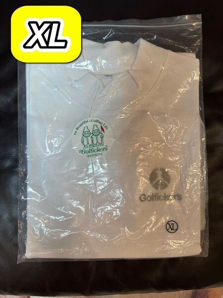 【即完売/新品未試着】Golfickers Mock Neck Wide Shirts WHITE XL 送料込み